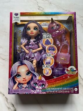 2023 Rainbow High Violet Willow With Slime Kit And Pet Doll